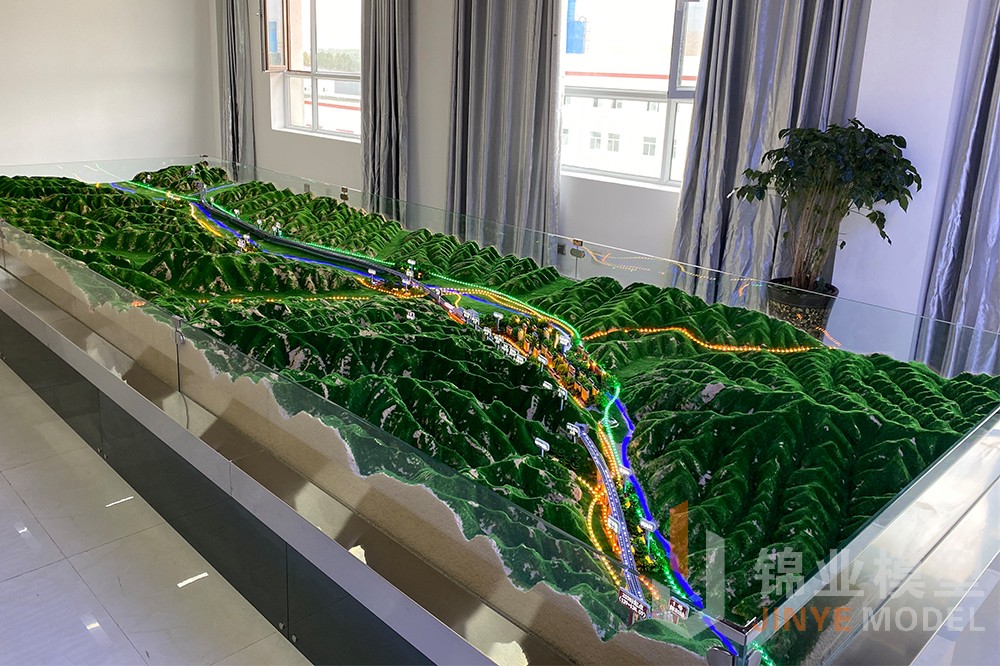 蘭張鐵路三四線項目3標(biāo)沙盤模型