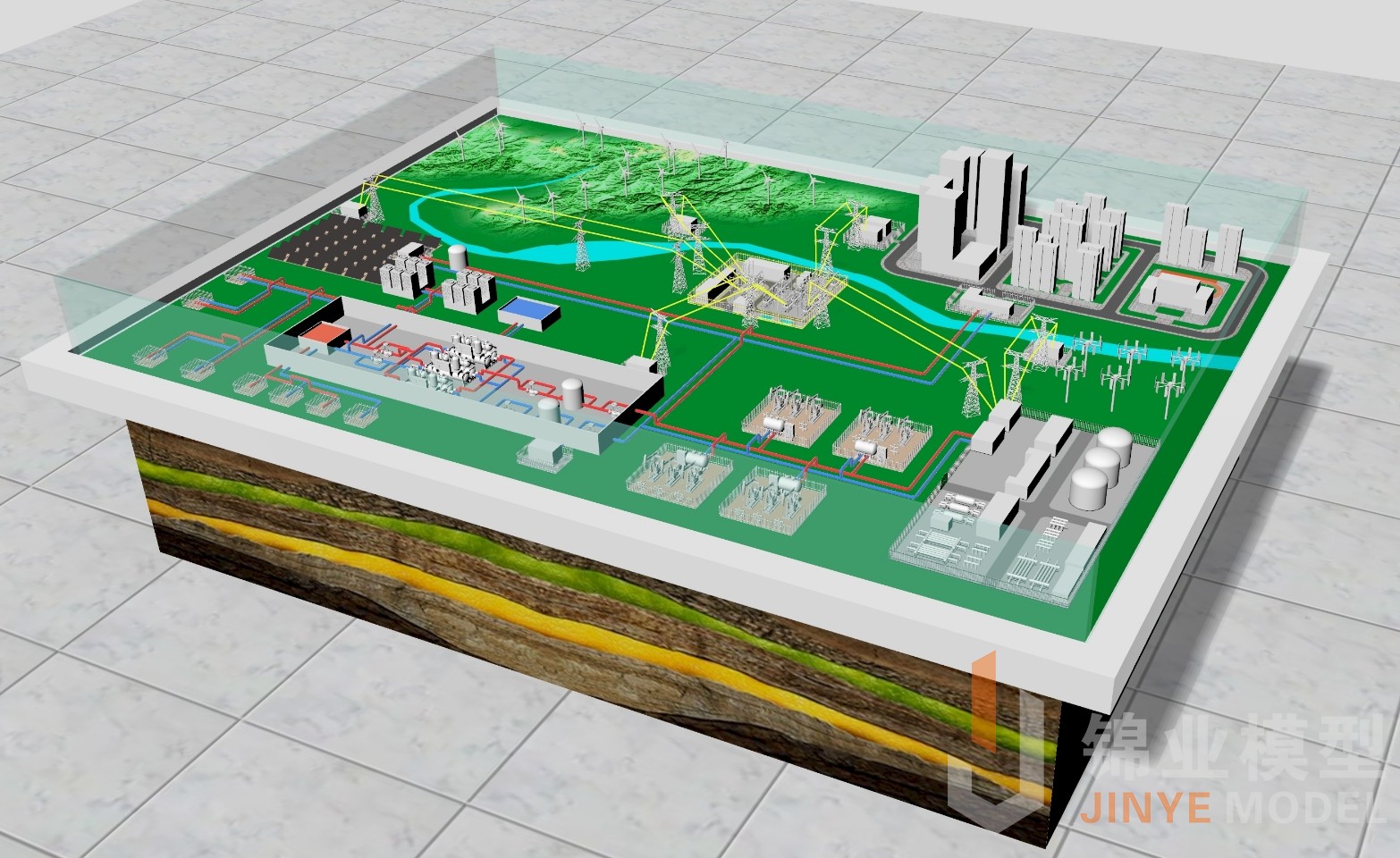 能源分布沙盤(pán)模型制作方案